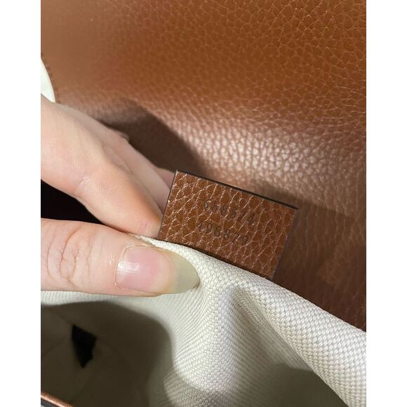 Gucci Horsebit 1955 Mini Shoulder Bag in Brown Canvas and Leather - Picture 6 of 12